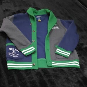 Polo by Ralph Lauren Kids Varsity Jacket - Navy and Green